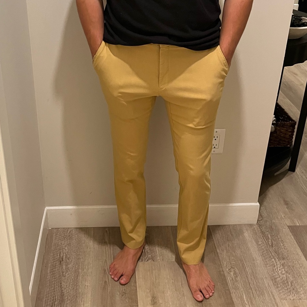 Tommy Hilfiger Men's Mustard Chinos